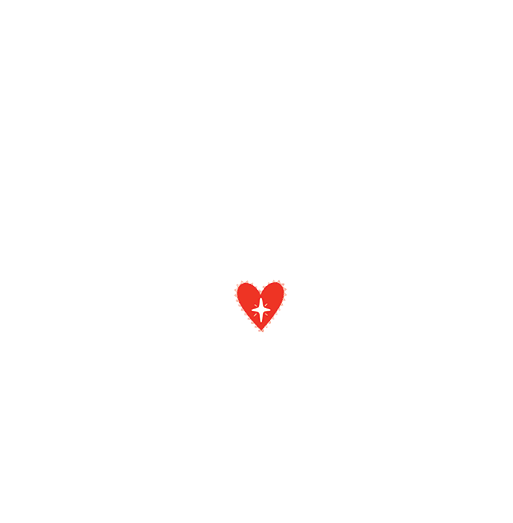 white red heart logo